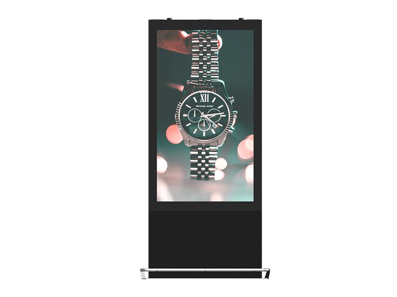 75"floor standing double sided DOOH screens