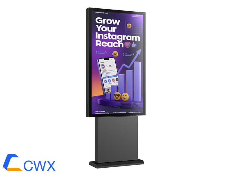 65′ Full-plane floor stand advertising machine