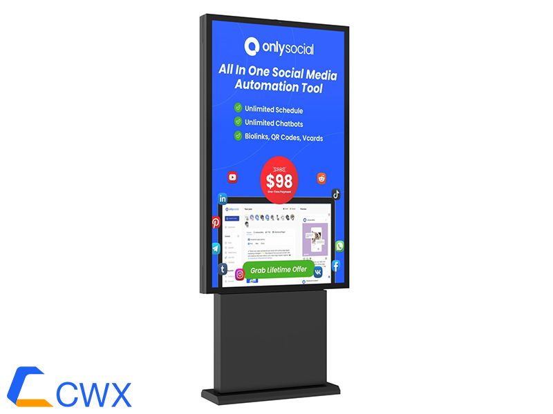 75′ Full-plane floor stand advertising machine