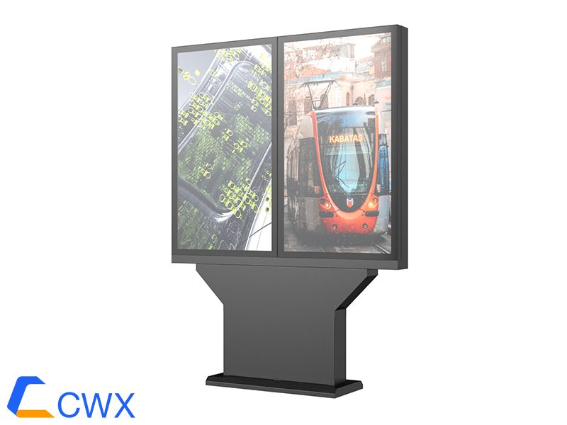 55 ′ 2-screen Full plane outdoor display advertising machine